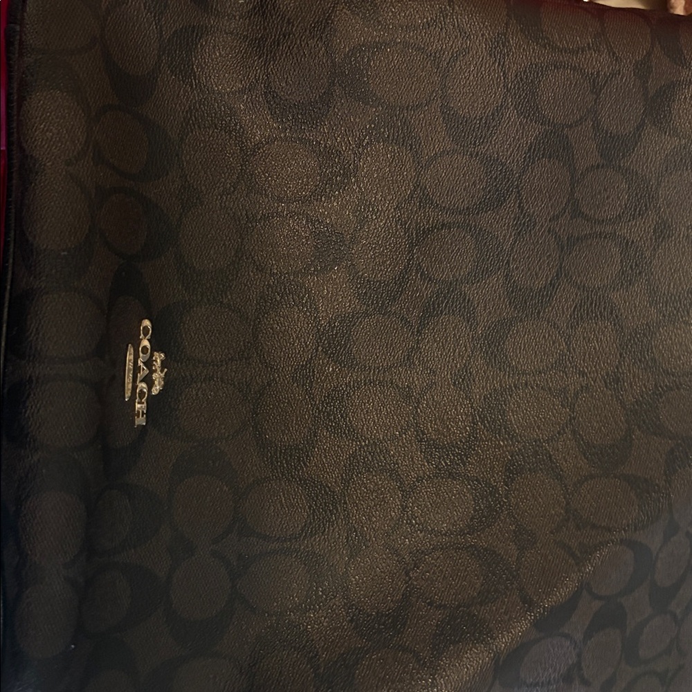 Coach Signature Black Patterned Bag